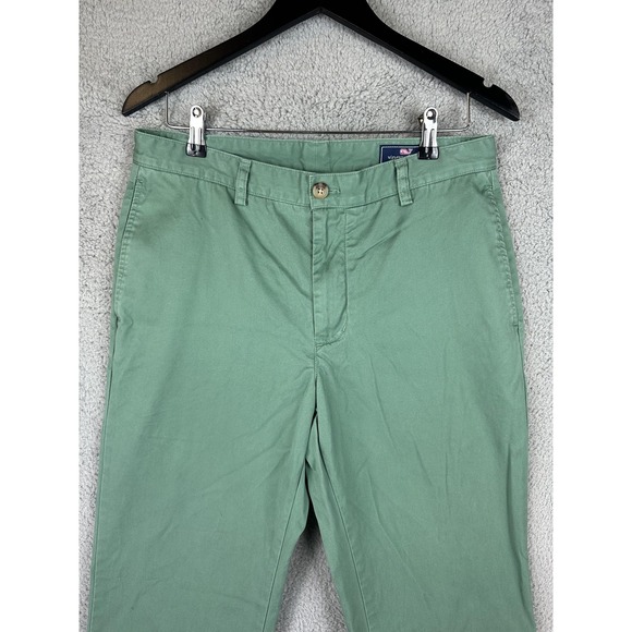 Vineyard Vines Pants Mens 32x32 Green Club Pant Classic Chino Straight Casual